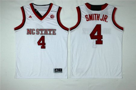 Maillot De Basket NCAA North Carolina State Dennis Smith JR 4 Blanc